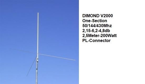 DIMOND V 2000 Base Antenne-Fiber Glass;Kr1350,-+Porto;N-Pakken Kr 290,-
Kontakt;odderiks@online.no